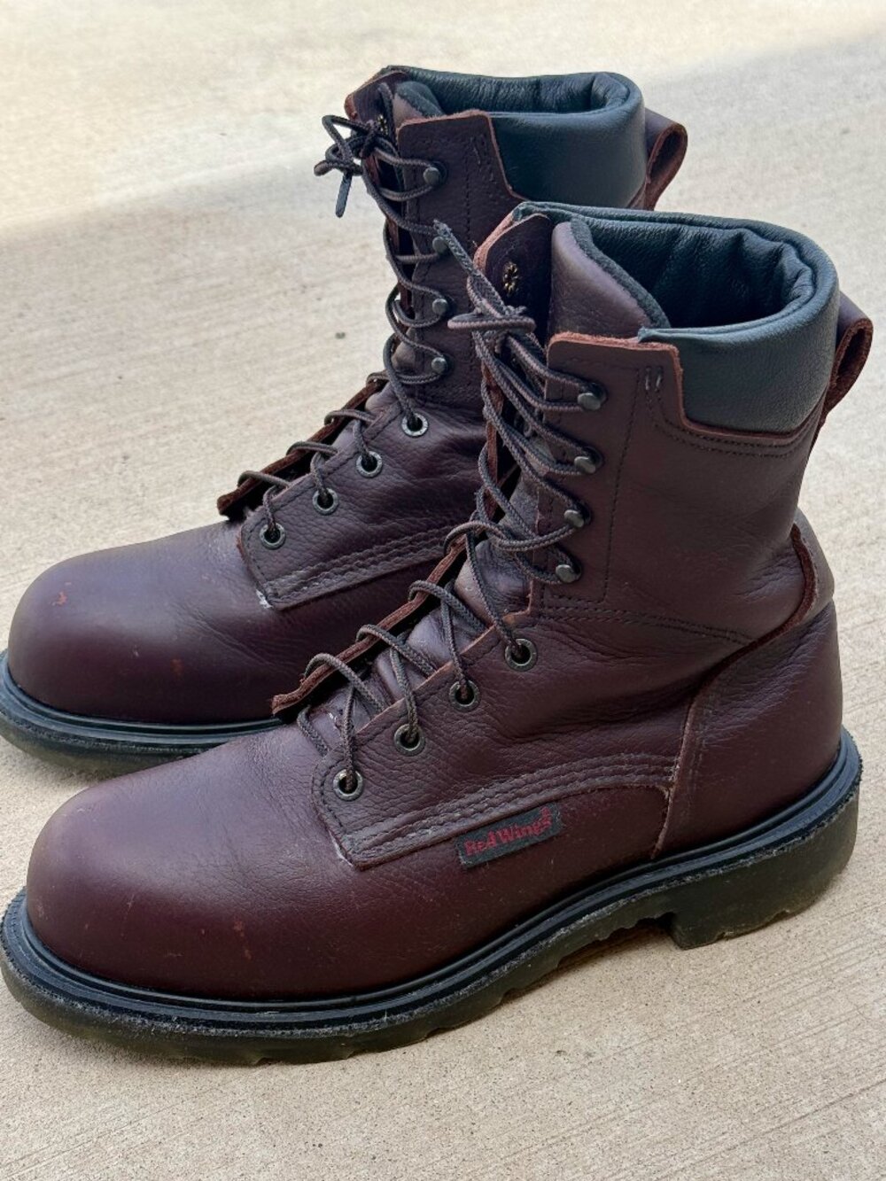 Red Wing Supersole Steel Toe Work Boots USA Made Size 8D